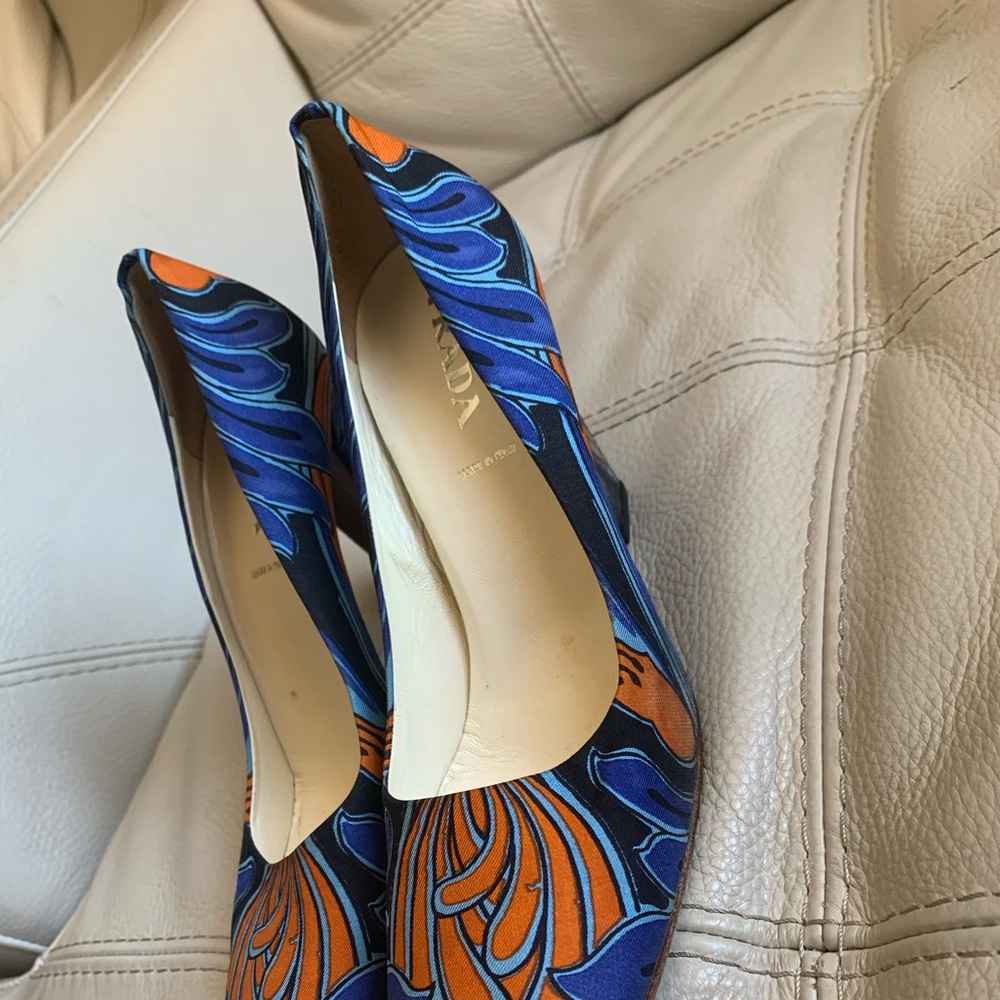 Prada Block Heel Square Toe Pumps - image 2